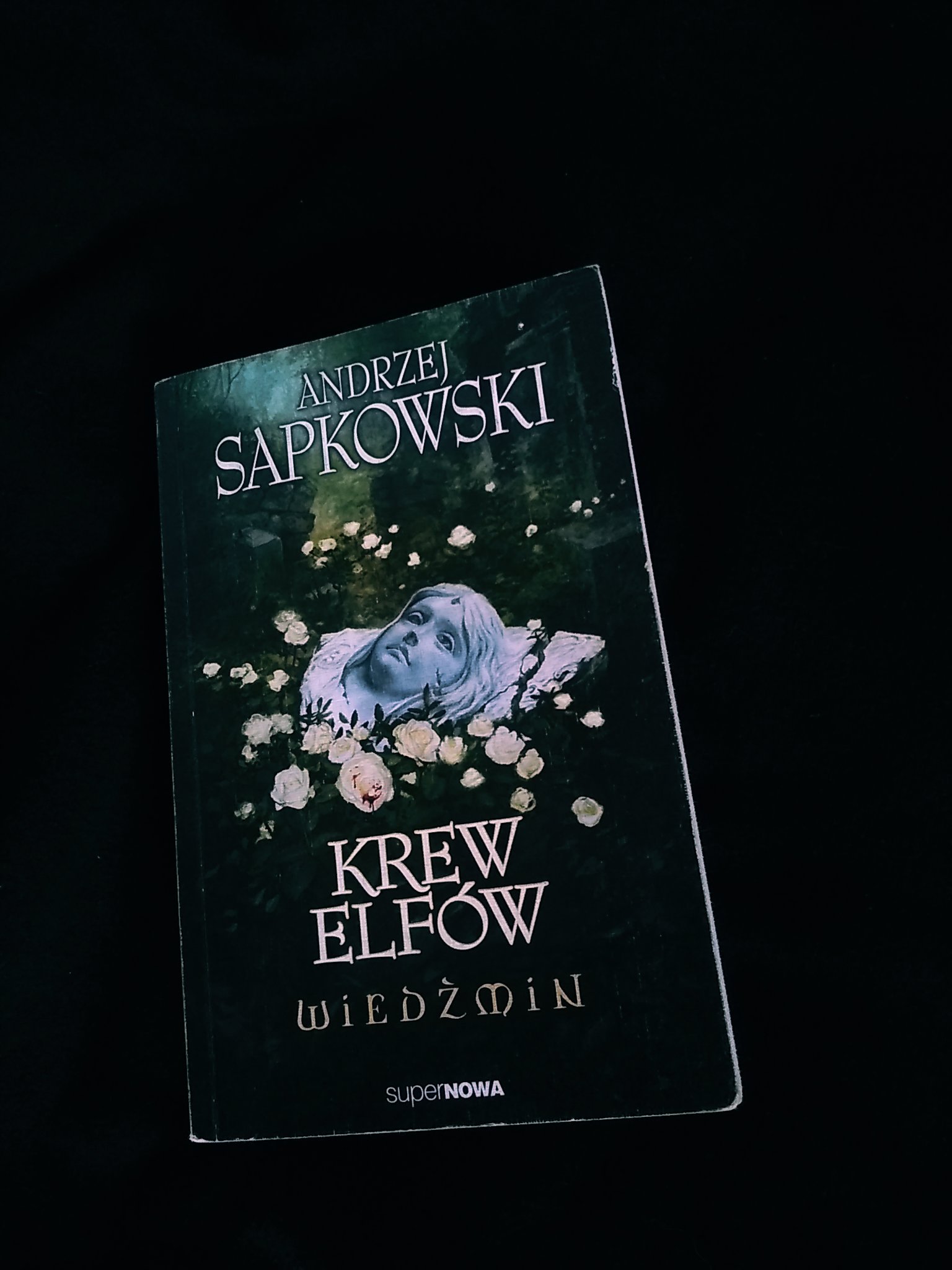okładka książki Andrzeja Sapkowskiego "Krew Elfów"