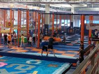 2d w parku trampolin